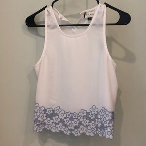 White embroidered top